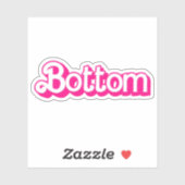 Roze Onderkant Sticker (Vel)
