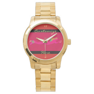 roze onderzeese zeemeermin horloge