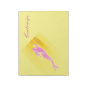 roze onderzeese zeemeermin notitieblok (Gedraaid)