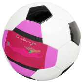 roze onderzeese zeemeermin voetbal (Drie kwart)