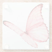 Roze Onderzetter van Butterfly (Achterkant)