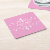 Roze Onderzetters voor Fancy sierpapier (Schuin)