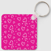 Roze One Photo Moederdag Gift Sleutelhanger (Achterkant)