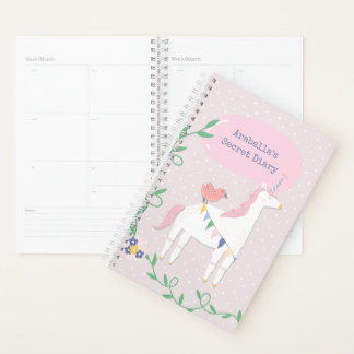  roze onicorn Girl's geheime agenda