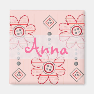  roze ontwerp van de Wall Flowers Magneet