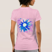 Roze ontwerp voor het zwemmen op walvis t-shirt (Achterkant)