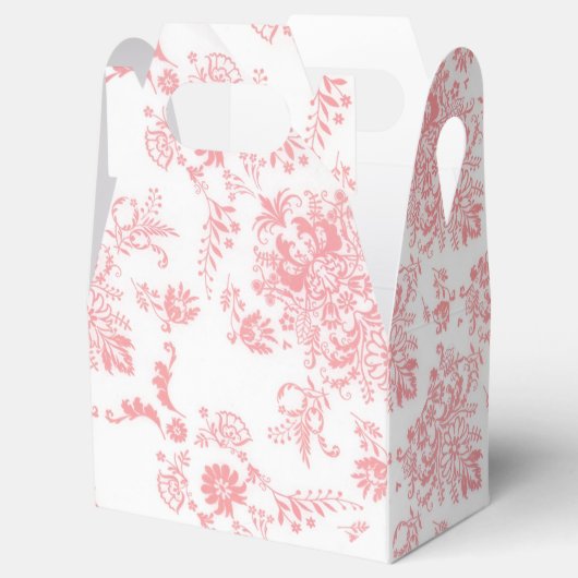 roze ontwerpdoos bedankdoosjes (Geopend)
