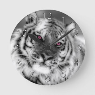 Roze Oogtijger Ronde Klok