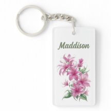 Roze oosterse lelie bloemen gepersonaliseerd