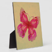 Roze oosterse  vlinderkunst fotoplaat (Zijkant)