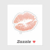 Roze, op maat gesneden vinylSticker Sticker (Vel)