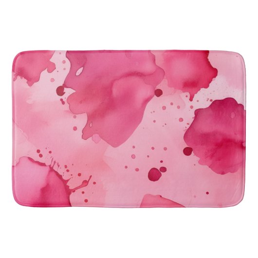 Roze op Roze Abstract Badmat (Voorkant)
