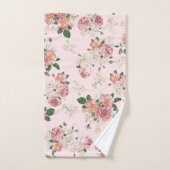Roze op Roze  Floral Bad Handdoek (Handdoek)