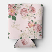 Roze op Roze  Floral Blikjeskoeler (Voorkant)