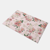 Roze op Roze  Floral Deurmat (Schuin)