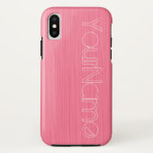Roze op roze lijnen Case-Mate iPhone case (Achterkant)