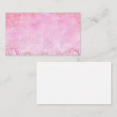 Roze op roze platte Visitekaartjes (Voorkant / Achterkant)