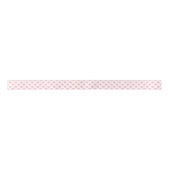 Roze op Wit Klein Grootte Polka Dots Lint (Voorkant)