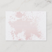 Roze op witte plaat - Chubby Visitekaartje (Achterkant)