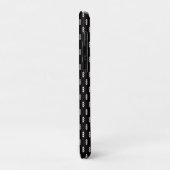 Roze op zwart ontwerp Case-Mate iPhone case (Achterkant/links)