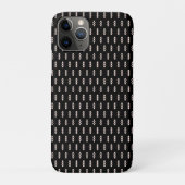 Roze op zwart ontwerp Case-Mate iPhone case (Achterkant)