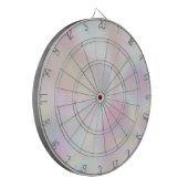 Roze Opal Holografische Regenboog Dart Board Dartbord (Voorkant Links)