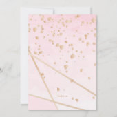 Roze openingen van de Birthday Party Kaart (Achterkant)