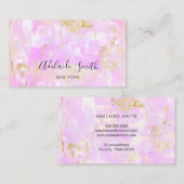 roze optische textuur visitekaartje (Voorkant / Achterkant)