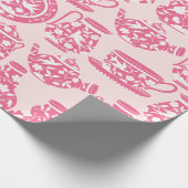 Roze opvulpapier cadeaupapier (Hoek)