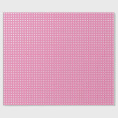 Roze opvulpapier met kleine pooldots cadeaupapier (Vlak)