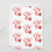 Roze Oranje Airedale Valentijnsdag Gift Dog Feestdagenkaart (Achterkant)