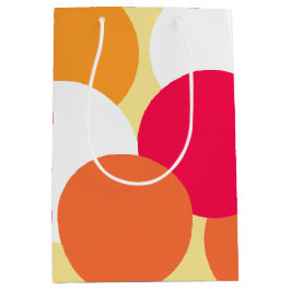 Roze, Oranje en gele pokadots Medium Cadeauzakje