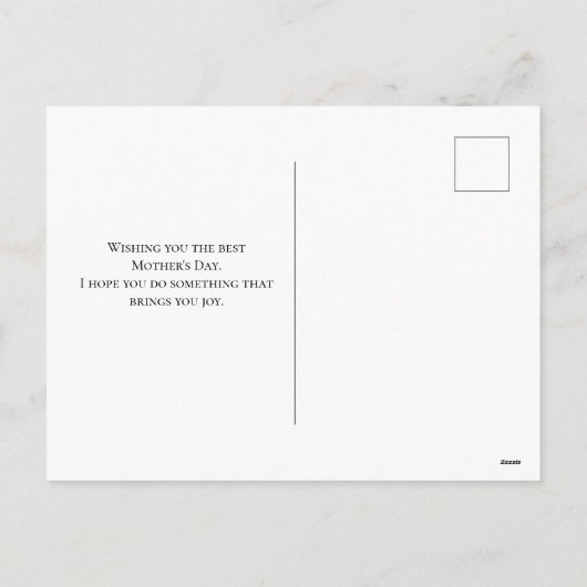 Roze, Oranje en witte rozen Bouquet Moederdag Feestdagenkaart (Achterkant)