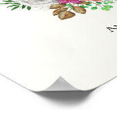 Roze, Oranje en witte rozen Poster (Hoek)