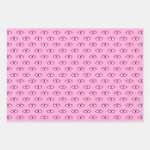 Roze & Oranje Funky Evil Eye Pattern Holiday Gift Inpakpapier Vel (Voorkant 3)
