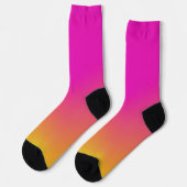 Roze Oranje Geel Ombre Sokken (Links)
