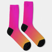 Roze Oranje Geel Ombre Sokken (Rechts)