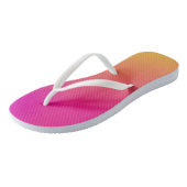 Roze Oranje gele ombre Teenslippers (Schuin)