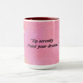 Roze/Oranje gestileerde Abstracte Mok (Midden)