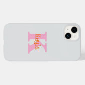 Roze Oranje Lichtgrijs Grijs Aangepaste Kleur Koel Case-Mate iPhone Case (Achterkant (horizontaal))