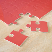 Roze, oranje, moderne, eenvoudige, coole, trendmat legpuzzel (Zijkant)