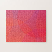 Roze, oranje, moderne, eenvoudige, coole, trendmat legpuzzel (Horizontaal)