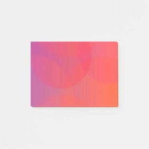 Roze, oranje, moderne, eenvoudige, coole, trendmat post-it® notes