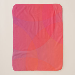 Roze, oranje, moderne, eenvoudige, coole, trendmat sherpa deken