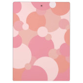 Roze-oranje moleculen Klembord (Achterkant)