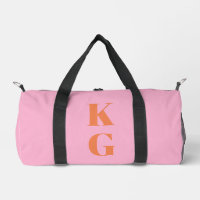 Roze Oranje Monogram Beginletters Preppy Gepersona