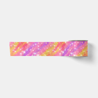 Roze Oranje Paarse Glitter Schitterend Patroon Lint