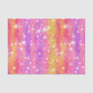 Roze Oranje Paarse Glitter Schitterend Patroon Tissuepapier