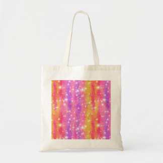 Roze Oranje Paarse Glitter Schitterend Patroon Tote Bag