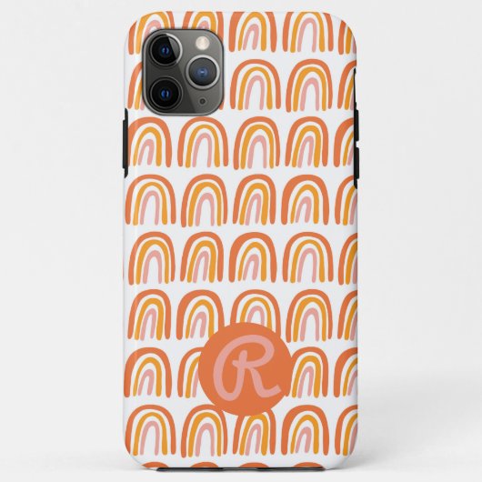 Roze Oranje Rainbows Pattern CUSTOM Case-Mate iPhone Case (Achterkant)